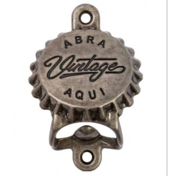ABRIDOR GARRAFA VINTAGE PRATA VELHA