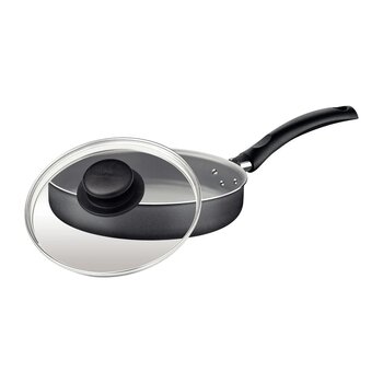 FRIGIDEIRA TURIM 22CM PRETA COM TAMPA 