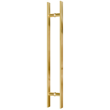 PUXADOR DE PORTA ZEN LIVING INOX PRETO 1MT. DUPLO - ZP1134.24
