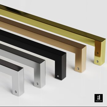 PUXADOR DE PORTA ZEN NORD 30CM PRETO DUPLO - ZP2531.24 - ZEN