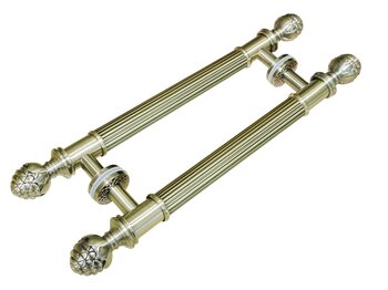 PUXADOR DUPLO COLONIAL MAX P709 OURO VELHO T-1.18MT. F-90CM. 