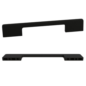 PUXADOR CONCHA DE SOBREPOR ZEN SHELL PRETO 48MM ZP4319 - ZEN