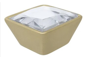 PUXADOR JADOR TRAPEZIO CRYSTAL 30MM GOLD OPACO 6467