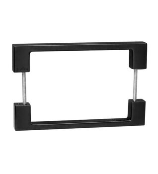 PUXADOR DUPLO JADOR ESTRELA PRETO 30CM