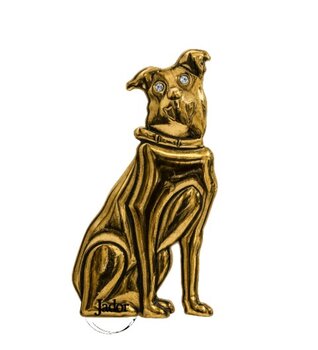 PUXADOR JADOR VIRA LATA OURO ANTIQUE