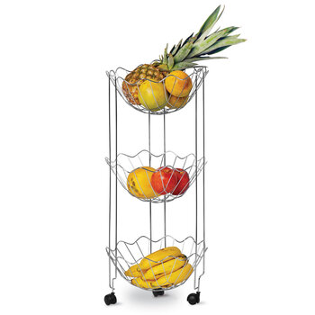 FRUTEIRA TRIPLA NIQUEL C-RODIZIO 
