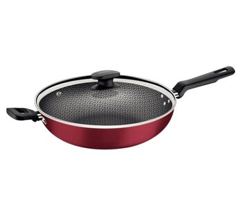 PANELA WOK VERMELHA 28CM C-TAMPA
