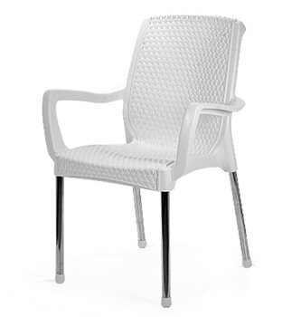 POLTRONA NIQUEL LARANJA R-388-2