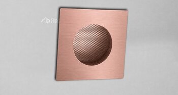 PUXADOR ZEN NEW QUADRO ROSE ESCOVADO