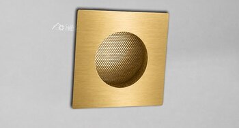 PUXADOR ZEN NEW QUADRO GOLD ESCOVADO
