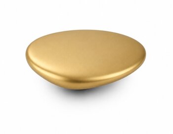 PUXADOR ZEN SEIXO DOURADO MEDIO