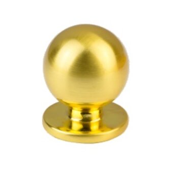 PUXADOR PUXE BOLA DOURADO ESCOVADO