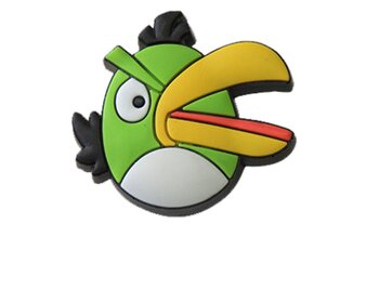 PUXADOR ITALY INFANTIL IL5504 ANGRY BIRDS VERDE PVC